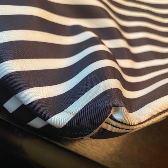 Kate Spade Black and White Striped Bag - Picture 6 of 8
